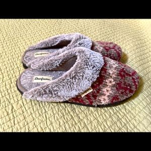 Women’s New XL Dearfoam Fair Isle slippers